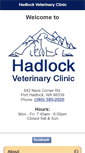 Mobile Screenshot of hadlockvet.com